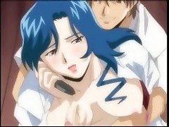 Anime cocksucker has big rich brighten tits